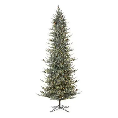 12-Foot Pre-Lit Park Hill Slim Blue Spruce Christmas Tree – 1150 Clear LED Lights-Christmas Tree-tbgypsysoul