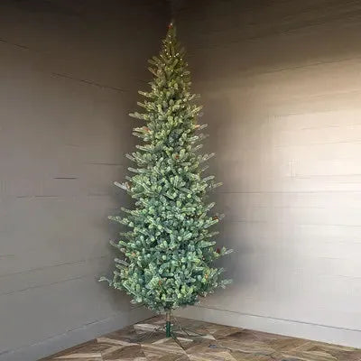 12-Foot Pre-Lit Park Hill Slim Blue Spruce Christmas Tree – 1150 Clear LED Lights-Christmas Tree-tbgypsysoul