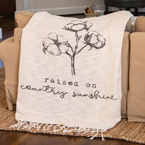 Raised on Country Sunshine Throw