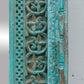 19th Century Indo-French Aqua Carved Floor Mirror-tbgypsysoul