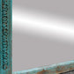 19th Century Indo-French Aqua Carved Floor Mirror-tbgypsysoul