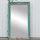 19th Century Indo-French Aqua Carved Floor Mirror-tbgypsysoul