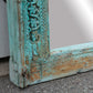 19th Century Indo-French Aqua Carved Floor Mirror-tbgypsysoul