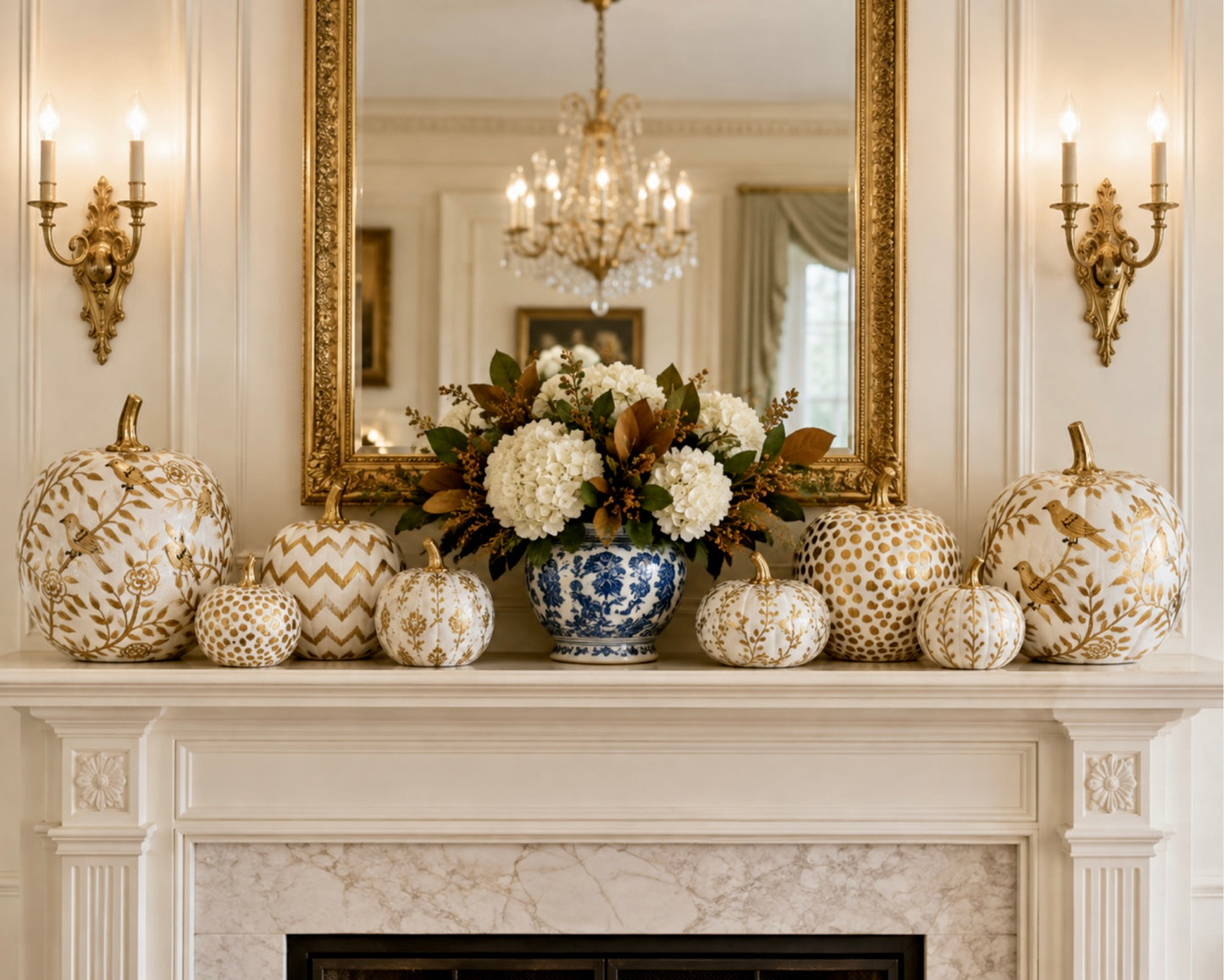 Gold Dotted Pumpkin