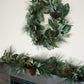 28" Magnolia, Eucalyptus, Pinecone, & Needle Pine Wreath-Christmas Greenery-tbgypsysoul