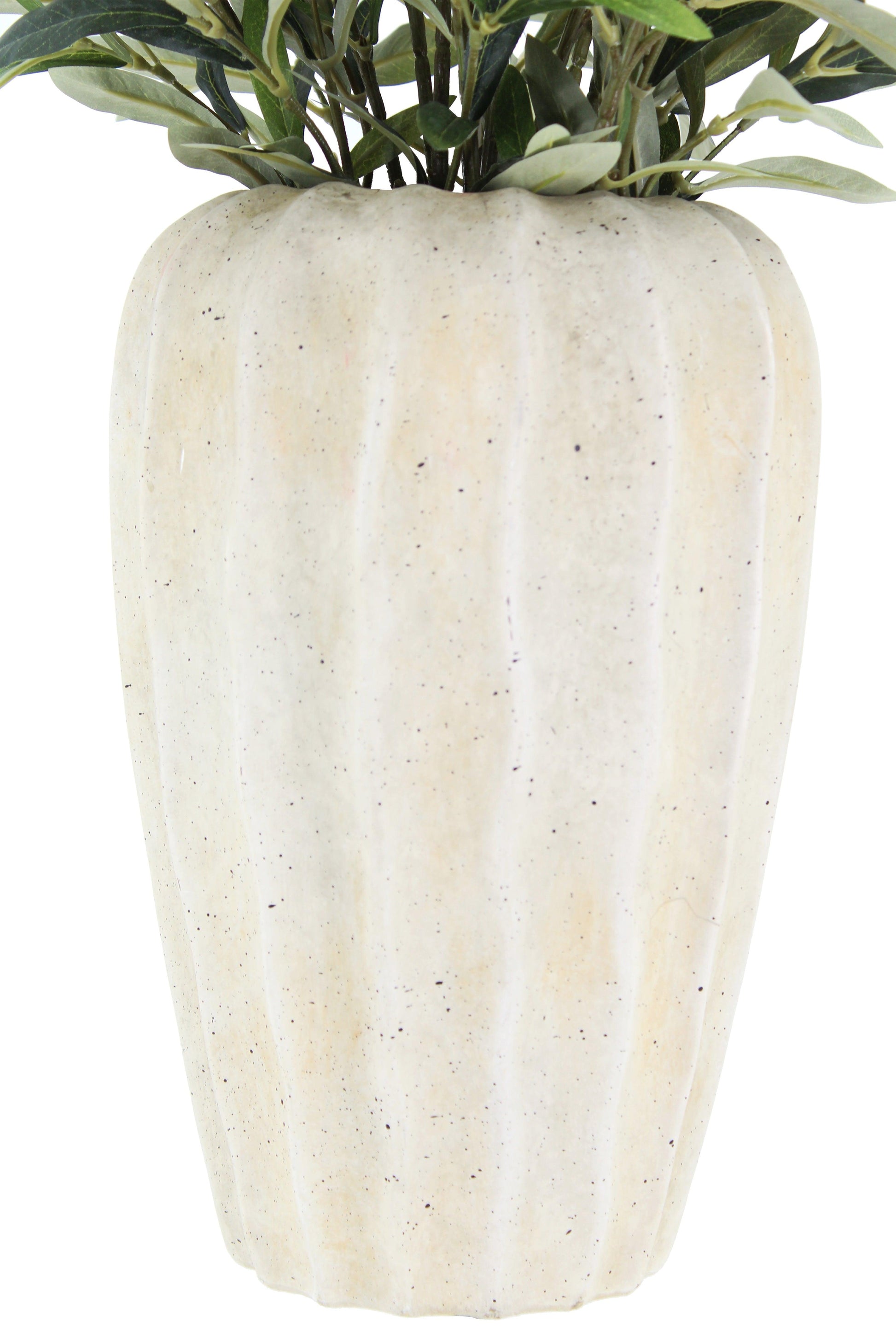 30" Faux Olive Arrangement in Artisan Vase-Faux Plant-tbgypsysoul