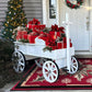 54 Inch Wood and Iron White Display Rolling Cart-General-tbgypsysoul