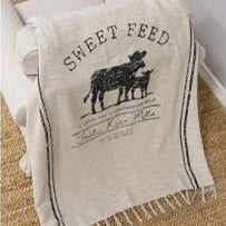 Sweet Feed Farmhouse Throw