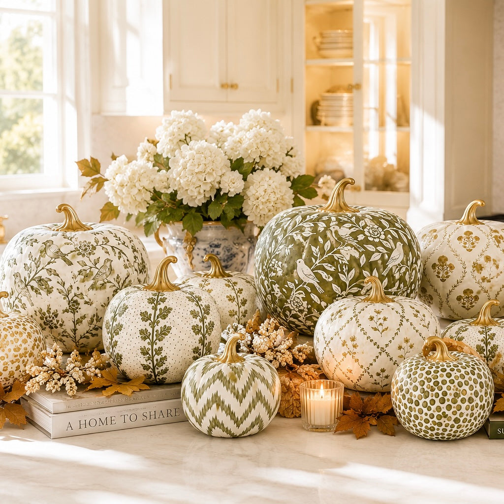 Gold Dotted Pumpkin