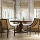 Reclaimed Pine Wood Round Pedestal Dining Table - White Glove Included.