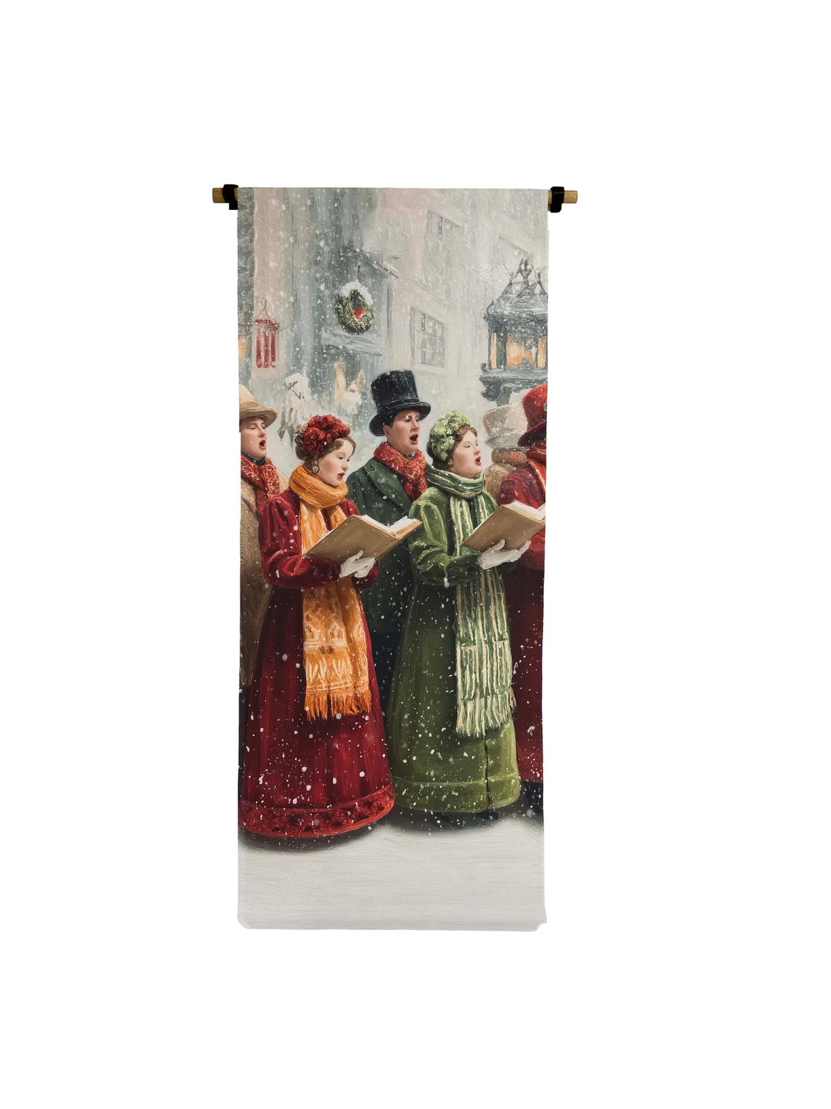 Victorian Christmas Carollers Scroll