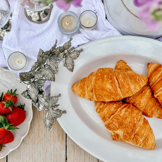 Butterfly Stoneware Tray Large