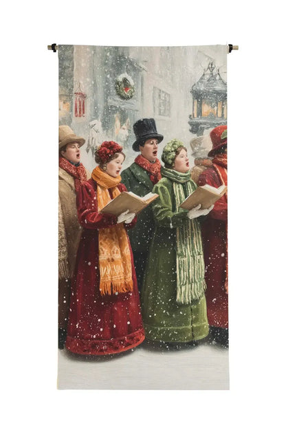Victorian Christmas Carollers Scroll
