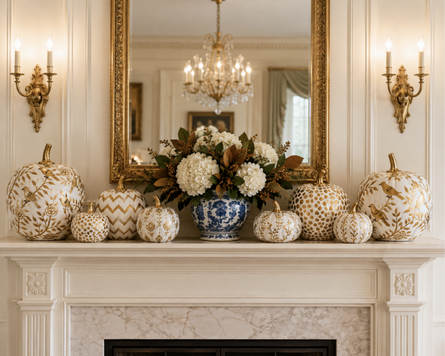 Gold Dotted Pumpkin