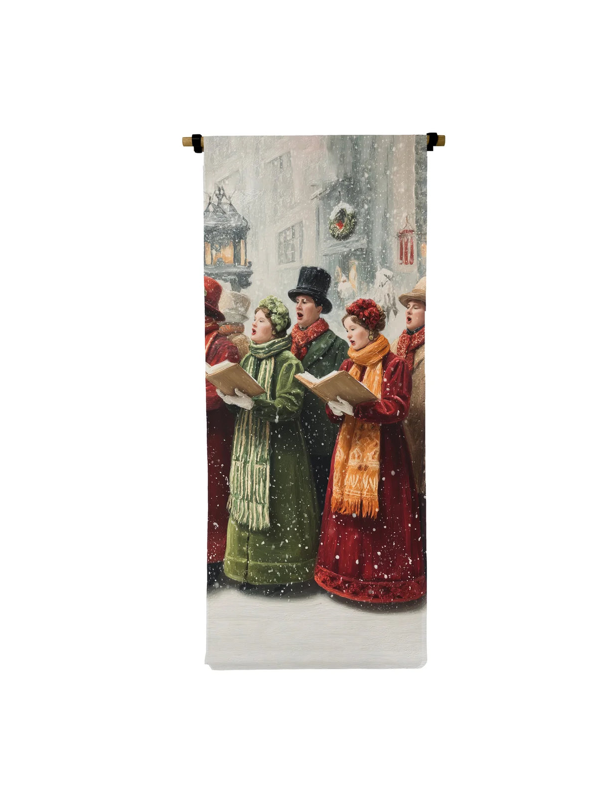 Victorian Christmas Carollers Scroll