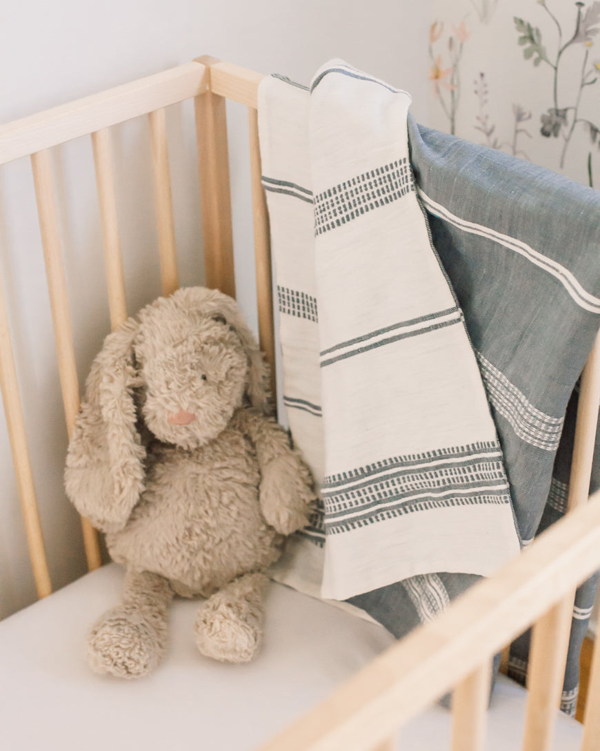 Aden Cotton Reversible Baby Blanket-Baby & Toddler-tbgypsysoul