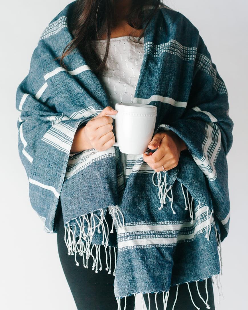 Aden Cotton Throw Blanket-Blankets-tbgypsysoul