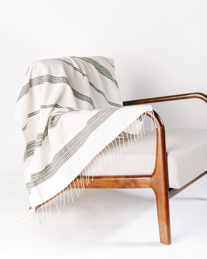 Aden Cotton Throw Blanket-Blankets-tbgypsysoul