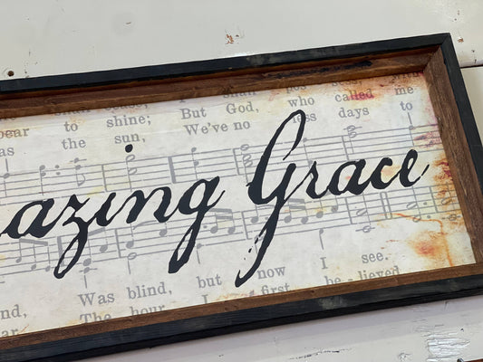 Amazing Grace Framed Canvas : Cream-tbgypsysoul