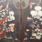 Antique Black & Floral Chinoiserie Armoire-Antique Cabinet-tbgypsysoul