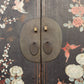 Antique Black & Floral Chinoiserie Armoire-Antique Cabinet-tbgypsysoul