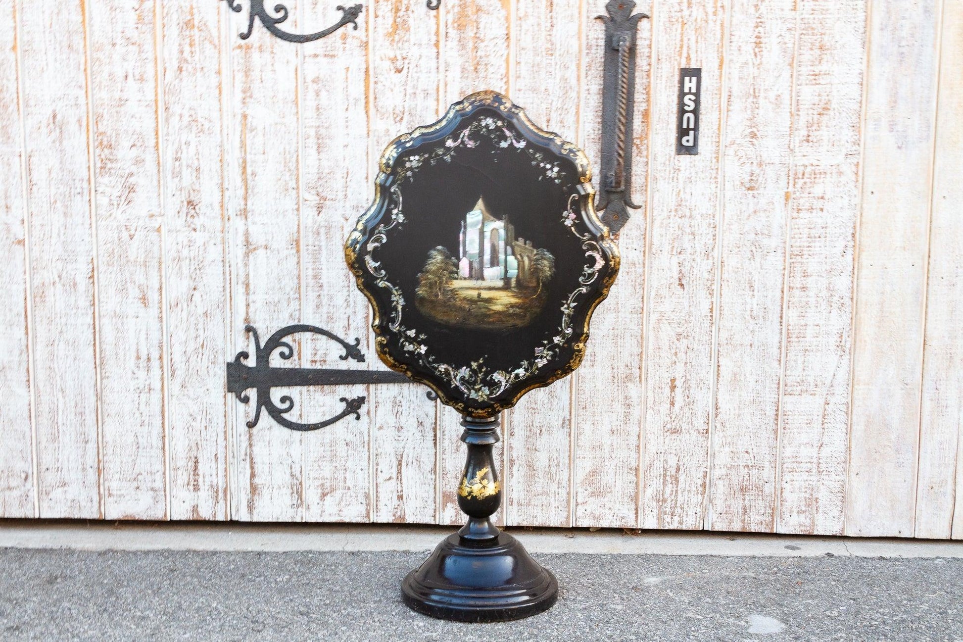 Antique French Mother of Pearl Inlaid Table-Furniture-tbgypsysoul