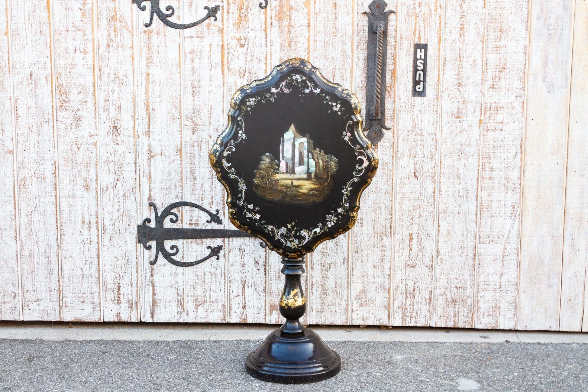 Antique French Mother of Pearl Inlaid Table-Furniture-tbgypsysoul