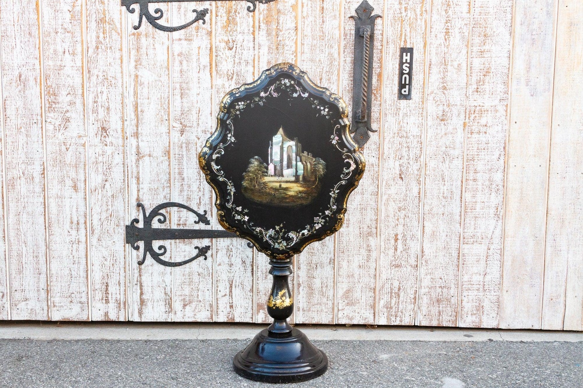 Antique French Mother of Pearl Inlaid Table-Furniture-tbgypsysoul