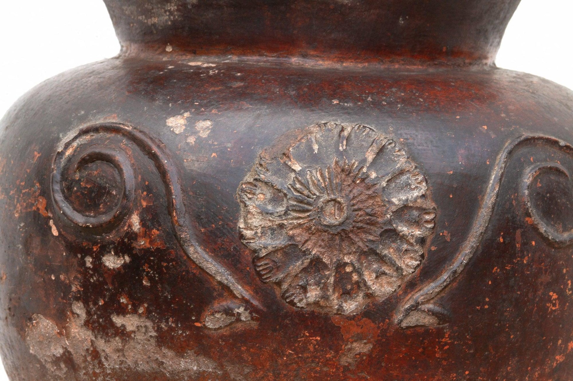 Antique Guatemalan Large Floral Olla-Accents-tbgypsysoul