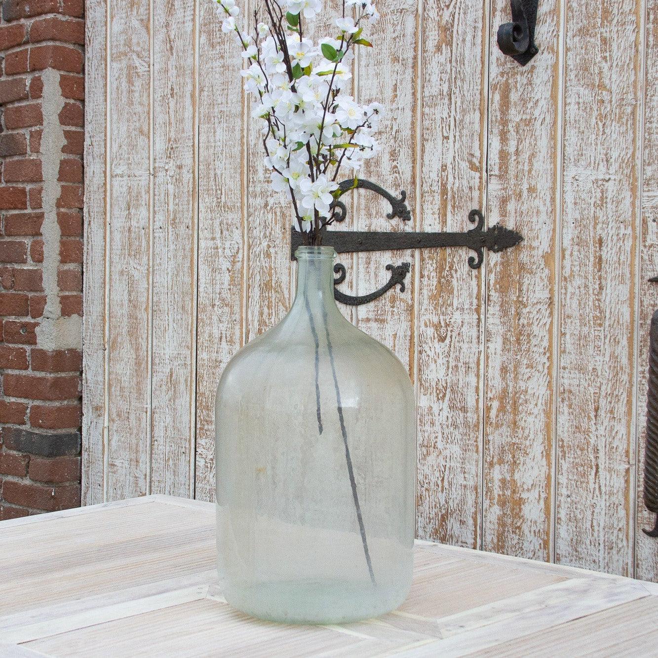 Antique Indo-French Demijohn Glass Bottle-Accents-tbgypsysoul