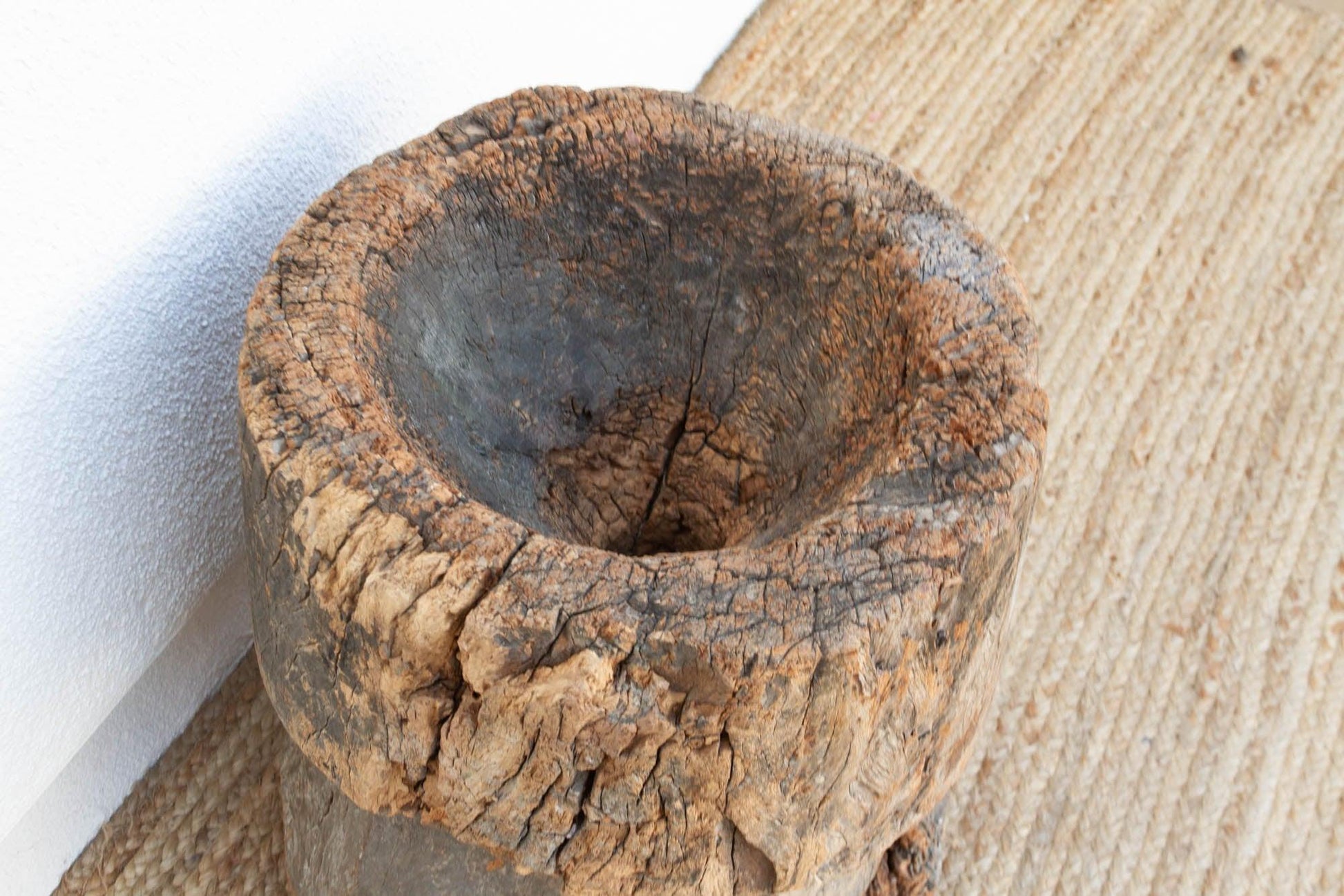 Antique Semi Fossilized Tribal Mortar-Accents-tbgypsysoul