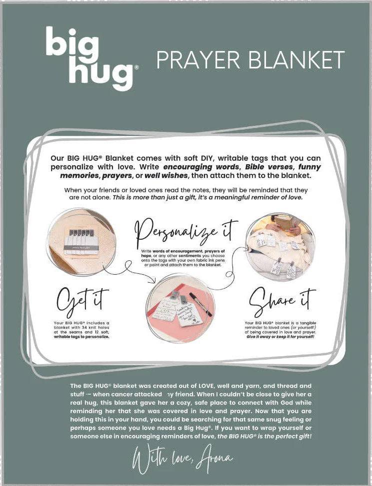 Big Hug Green Prayer Blanket.