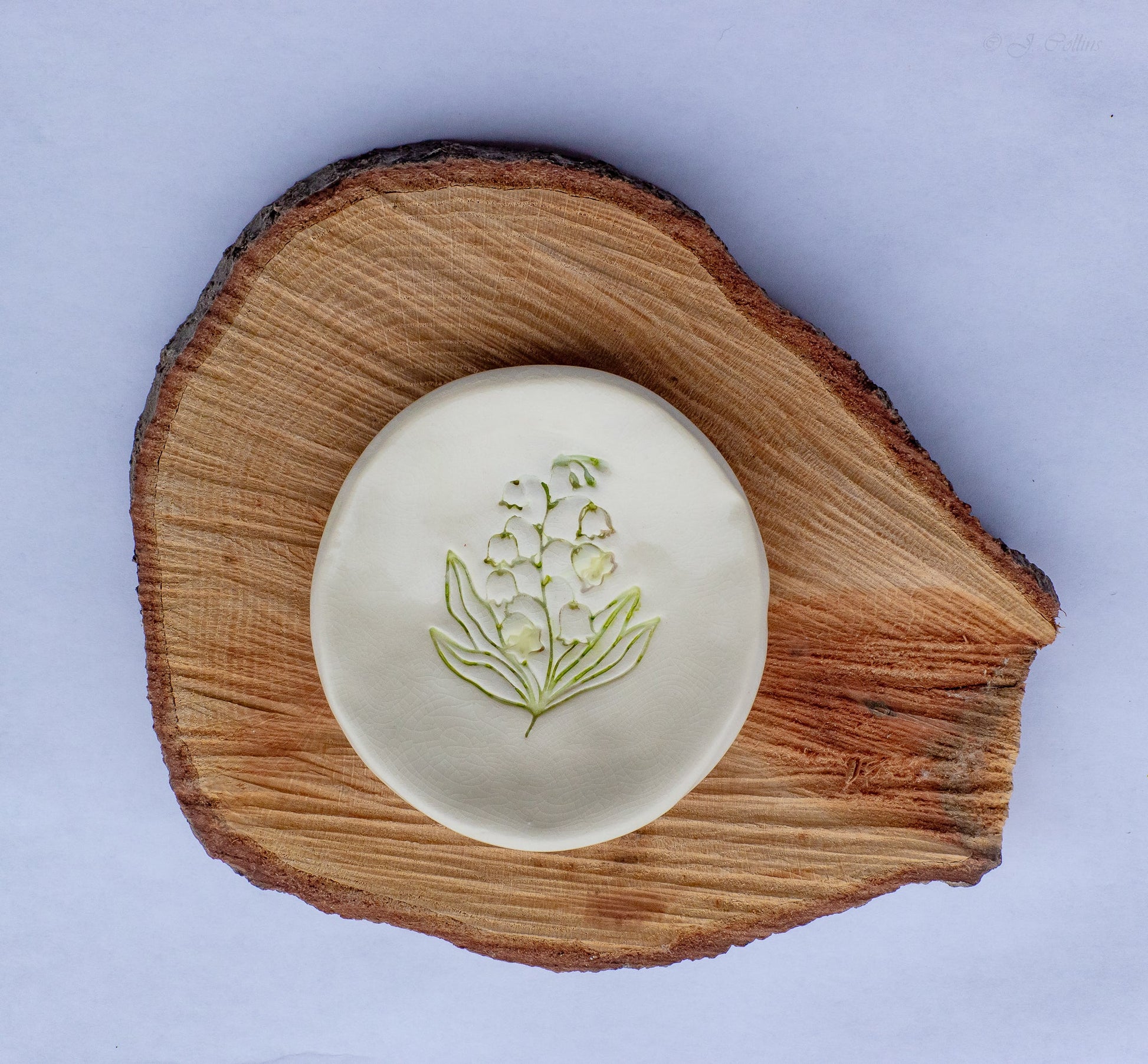 Birth Flower Ring Dish-Ceramic-tbgypsysoul