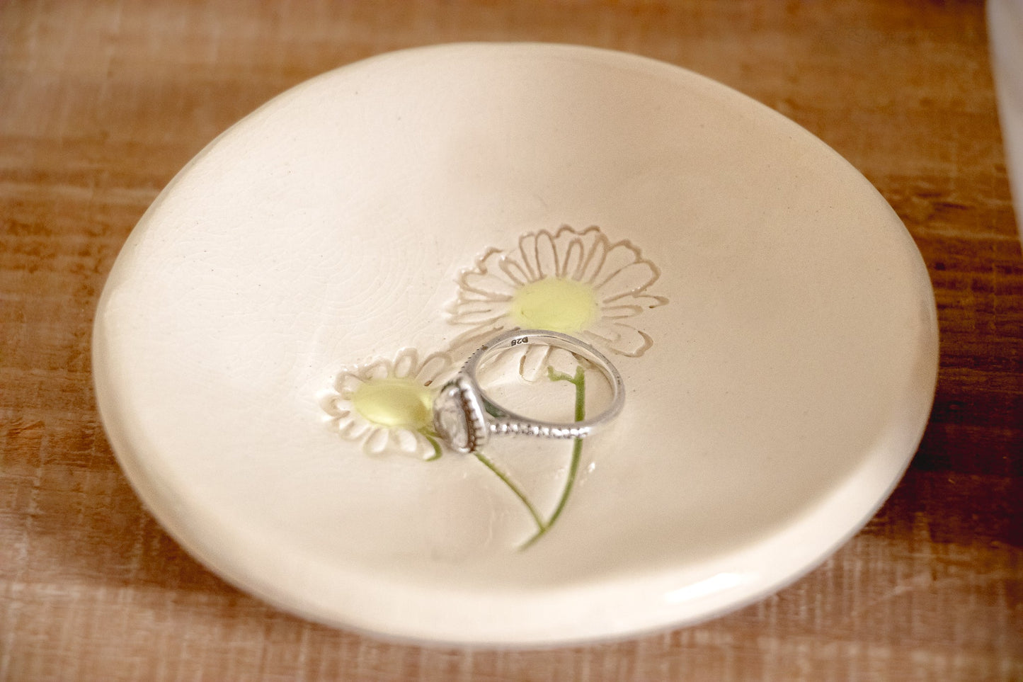 Birth Flower Ring Dish-Ceramic-tbgypsysoul
