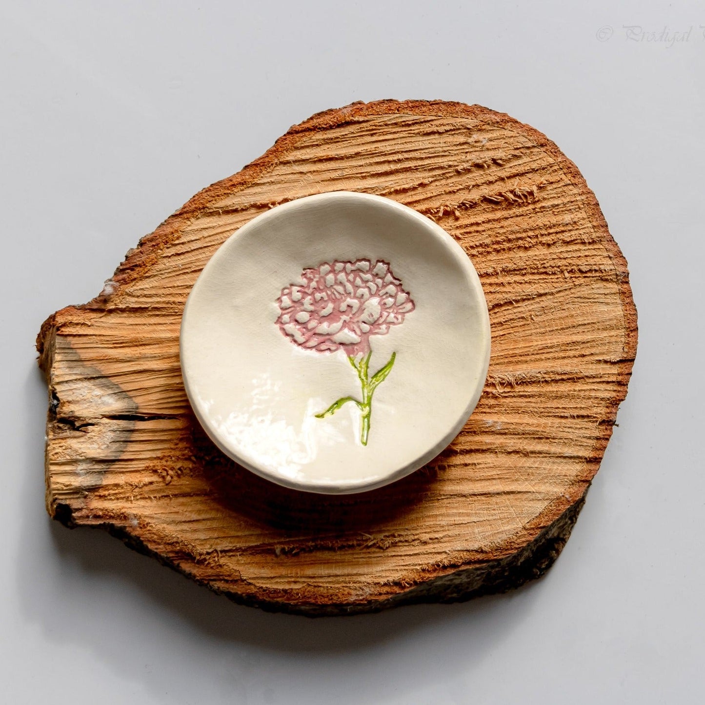 Birth Flower Ring Dish-Ceramic-tbgypsysoul
