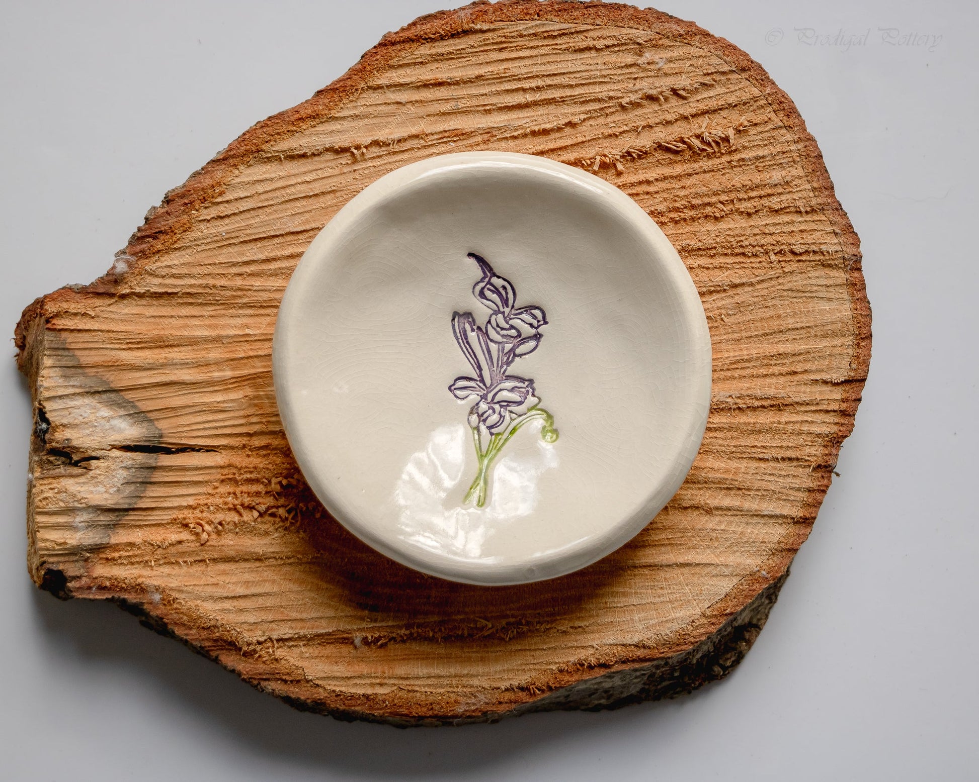 Birth Flower Ring Dish-Ceramic-tbgypsysoul