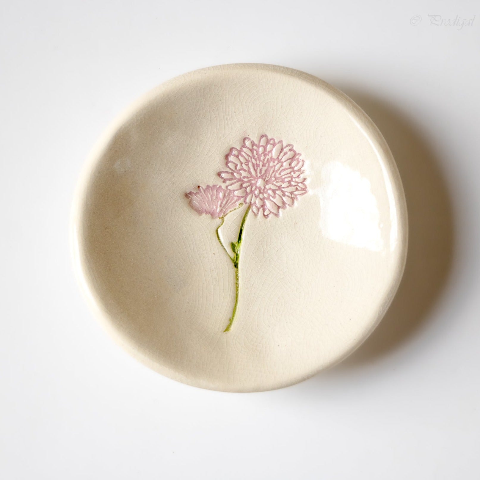 Birth Flower Ring Dish-Ceramic-tbgypsysoul