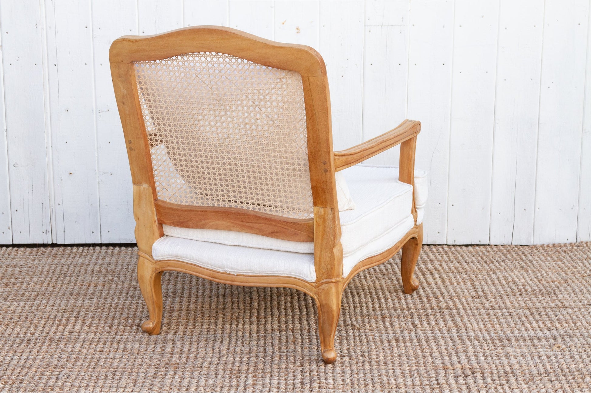 Bleached Wood French Country Armchair-tbgypsysoul