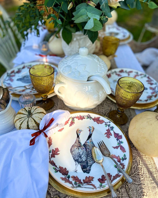 Bone China Norwoods Dinnerware - 7 piece set-Harvest-tbgypsysoul