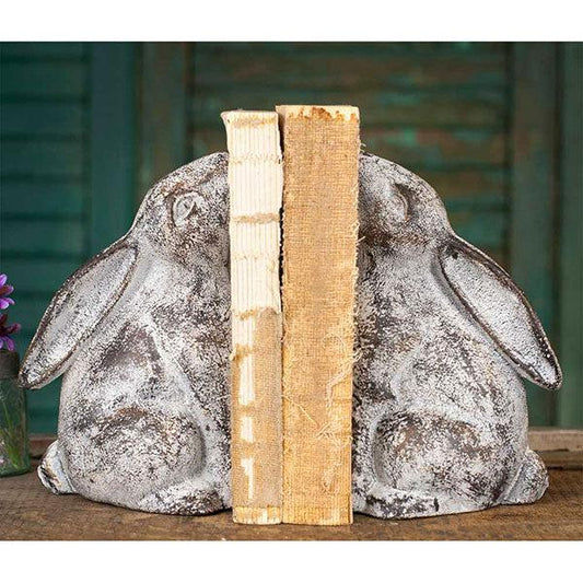 cast-iron-bunny-bookends-home-decor-ctw-Threadbare Gypsy Soul