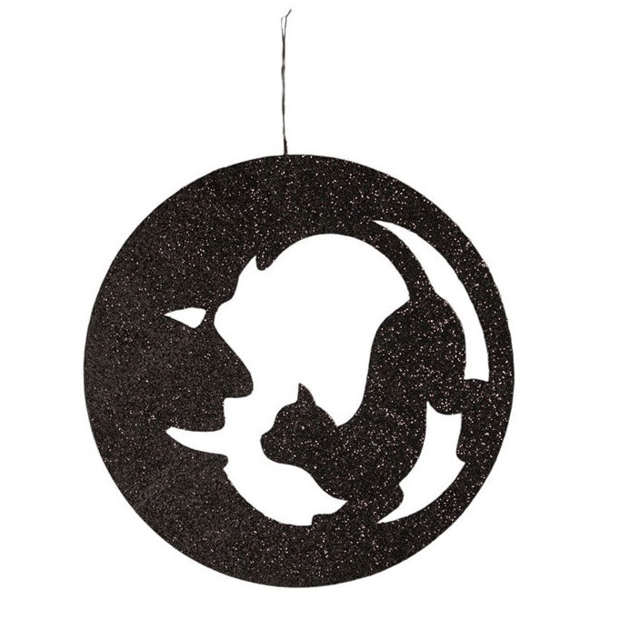Cat in Moon Silhouette by Bethany Lowe Designs-Figurines-tbgypsysoul