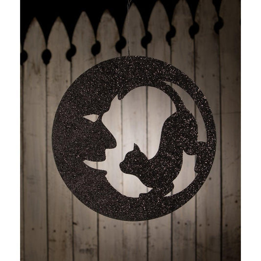 Cat in Moon Silhouette by Bethany Lowe Designs-Figurines-tbgypsysoul