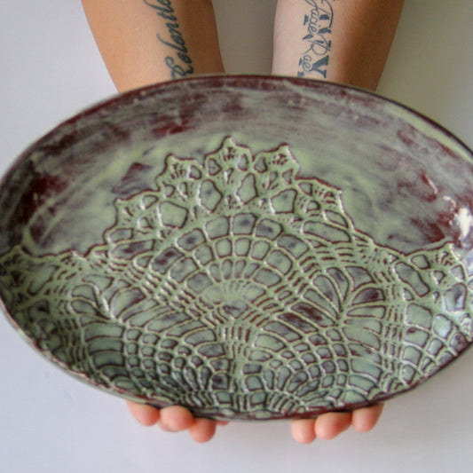 Ceramic Oval Platter-Ceramic-tbgypsysoul