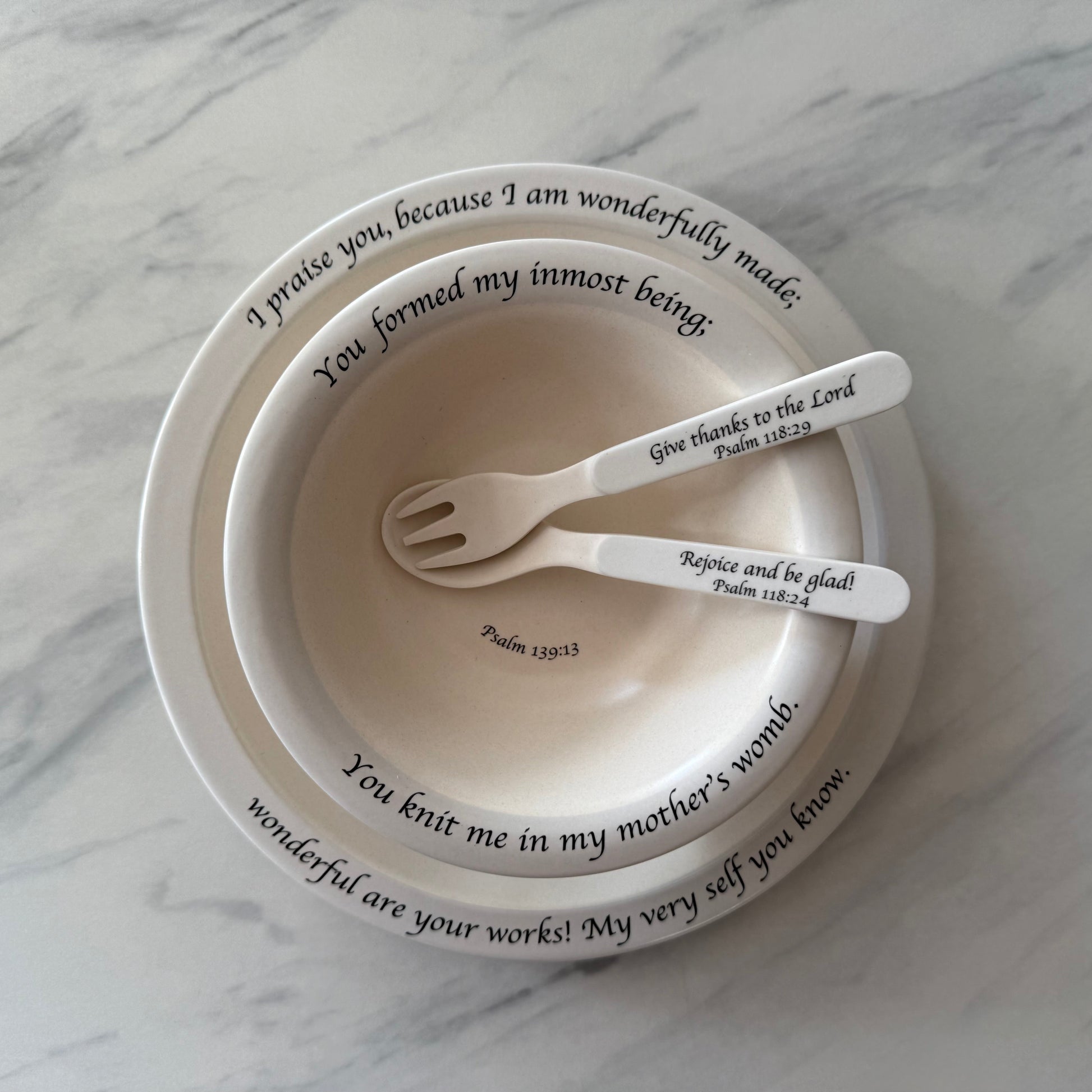 Children's Dinnerware Set - Blue/Gray-tbgypsysoul