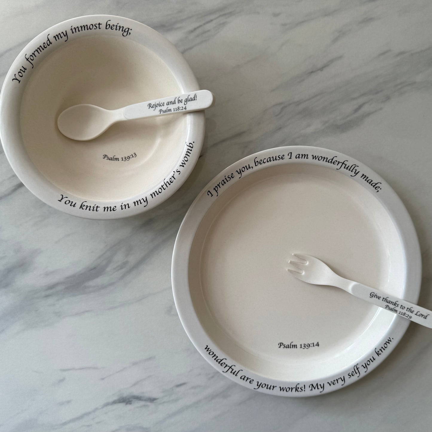 Children's Dinnerware Set - Blue/Gray-tbgypsysoul