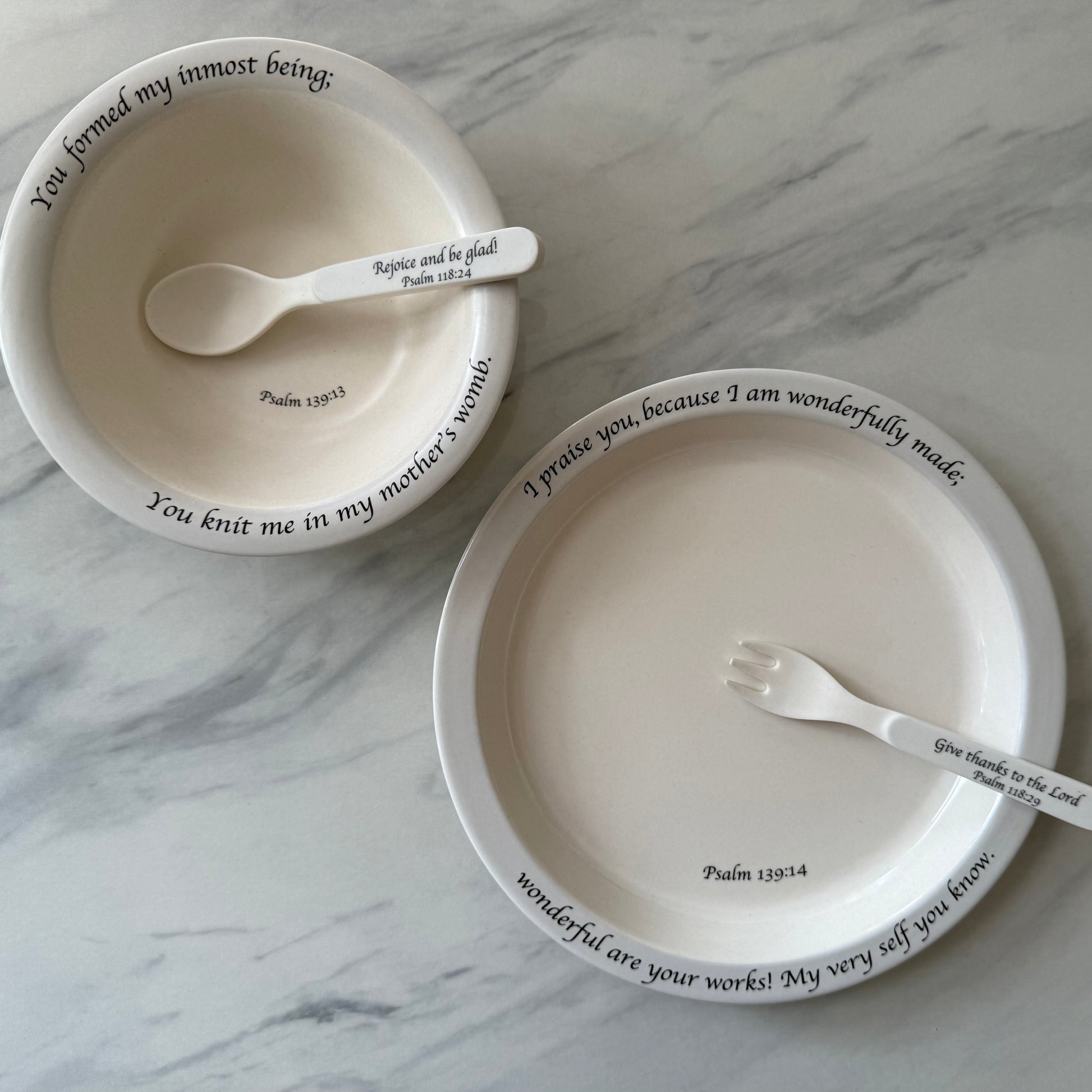 Children's Dinnerware Set - Blue/Gray-tbgypsysoul