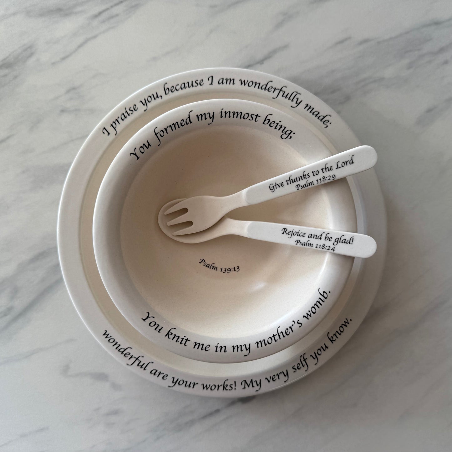 Children's Dinnerware Set - Blue/Gray-tbgypsysoul