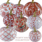 Chinoiserie Pumpkin Bundle – Hand-Painted Metal Pumpkins in Elegant Designs-tbgypsysoul