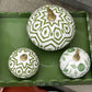 Chinoiserie Pumpkin Bundle – Hand-Painted Metal Pumpkins in Elegant Designs-tbgypsysoul