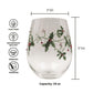 Christmas Holly Stemless Wine Glasses-Wine Glasses > Stemless > Painted & Jeweled-tbgypsysoul